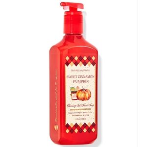 Bath & Body Works Fall Sweet Cinnamon Pumpkin Cleansing Gel Hand Soap 8oz NEW
